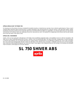 APRILIA SHIVER 750 ABS User manual