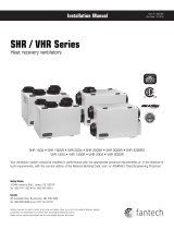 Fantech VHR series Installation guide