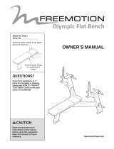 FreeMotion Olympic Bench Owner's manual