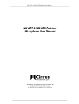 Cirrus MK:438 User manual