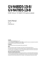 Gigabyte GV-N480D5-15I-B User manual