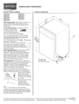 Maytag MDB6709AW Series Dimension Manual