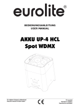 EuroLite AKKU UP-4 HCL Spot WDMX User manual