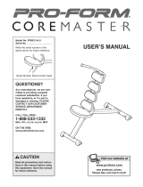ProForm COREMASTER PFBE1144.0 User manual