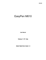 Genius EASYPEN M610 - FOR WINDOWS V 1.0 User manual