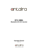 ANTAIRA BTS-1000A Operating instructions
