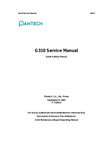 Pantech G310 User manual