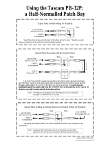 Tascam PB-32P Operating instructions