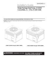 Trane 2WCX3018A Installer's Manual