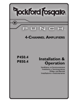 Rockford Fosgate Punch P850.4 Installation guide