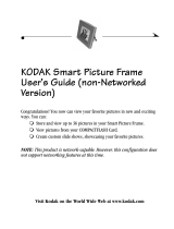 Kodak SMART PICTURE FRAME -   USER  GUIDE  NON NETWORKED VERSION User manual