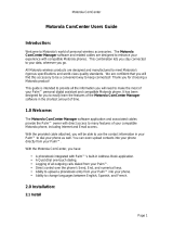 Motorola MULT-CONNECT DATA FOR PALM III User manual