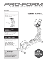 NordicTrack Smart Strider 495 CSE User manual