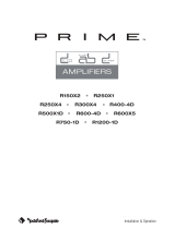 Prime R600X5 Installation & Operation Manual