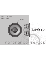 Infinity Reference 1052w Operating instructions