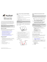 Ruckus Wireless ZoneFlex R500 Quick Setup Manual