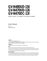 Gigabyte GV-N470OC-13I User manual