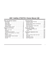 Cadillac 2007 CTS Owner's manual