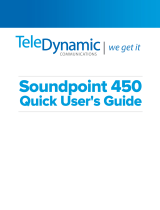 Polycom SoundPoint IP 450 Quick start guide