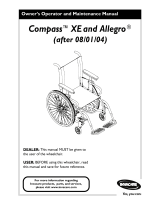Invacare Compass XE Owner's Operator And Maintenance Manual