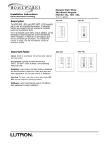 Lutron ElectronicsSLIM-BUTTON KEYPADS