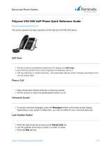 Polycom Integra VVX 500 Quick Reference Manual
