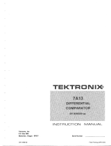 Tektronix 7A13 User manual