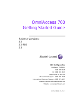 Alcatel-Lucent OmniAccess 780 Getting Started Manual