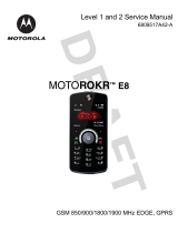 Motorola MOTOROKR E8 User manual