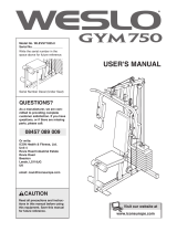 Weslo Gym 750 User manual