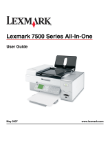 Lexmark 7500 Series User manual