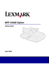 Lexmark MFP X4500 Setup Manual
