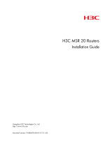 H3C MSR 20 Installation guide