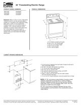 KitchenAid TEP315RV Dimension Manual