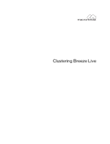 MACROMEDIA BREEZE-CLUSTERING BREEZE PRESENTATION PLATFORMS User manual