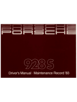 Porsche 928S 1983 Driver Manual