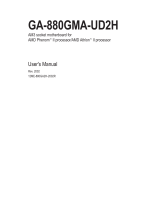Gigabyte GA-880GMA-UD2H User manual