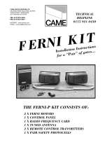 CAME FERNI-S KIT Installation Instructions Manual