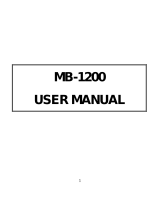 Hyundai MB-1200 User manual