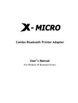 X-Micro Combo Bluetooth Printer Adapter User manual