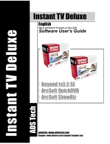 ADS Technologies INSTANT TV DELUXE PCI Software User's Manual