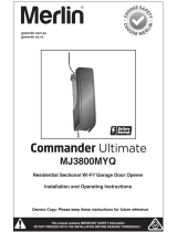 Merlin Commander Ultimate MJ3800MYQ Installation And Operating Instructions Manual