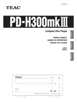 TEAC PD-H300MKIII Owner's manual