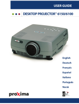 Proxima ASA DESKTOP PROJECTOR 6100 User manual