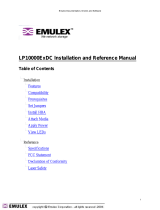Emulex LP10000ExDC Installation And Reference Manual