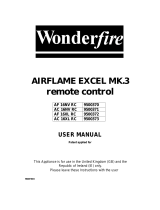 Wonderfire airflame excel mk.3 16NV RC User manual