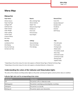 Lexmark MS710 Series Menu Map