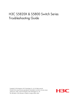 H3C s5800 series Troubleshooting Manual