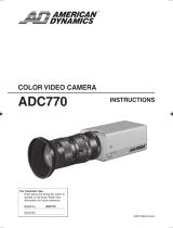 American Dynamics Tyco ADC770 Instructions Manual