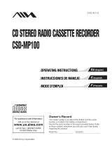 Aiwa CSD-MP100 Operating Instructions Manual